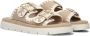 Maruti Dilan Slippers Dames Beige - Thumbnail 1