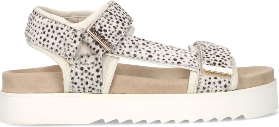 Maruti Dames Sandalen met hak Beau Beige Ponyhair Plateauzool - Foto 4