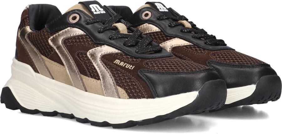 Maruti Dora Sneakers Dames Leren Sneaker Bruin - Foto 2