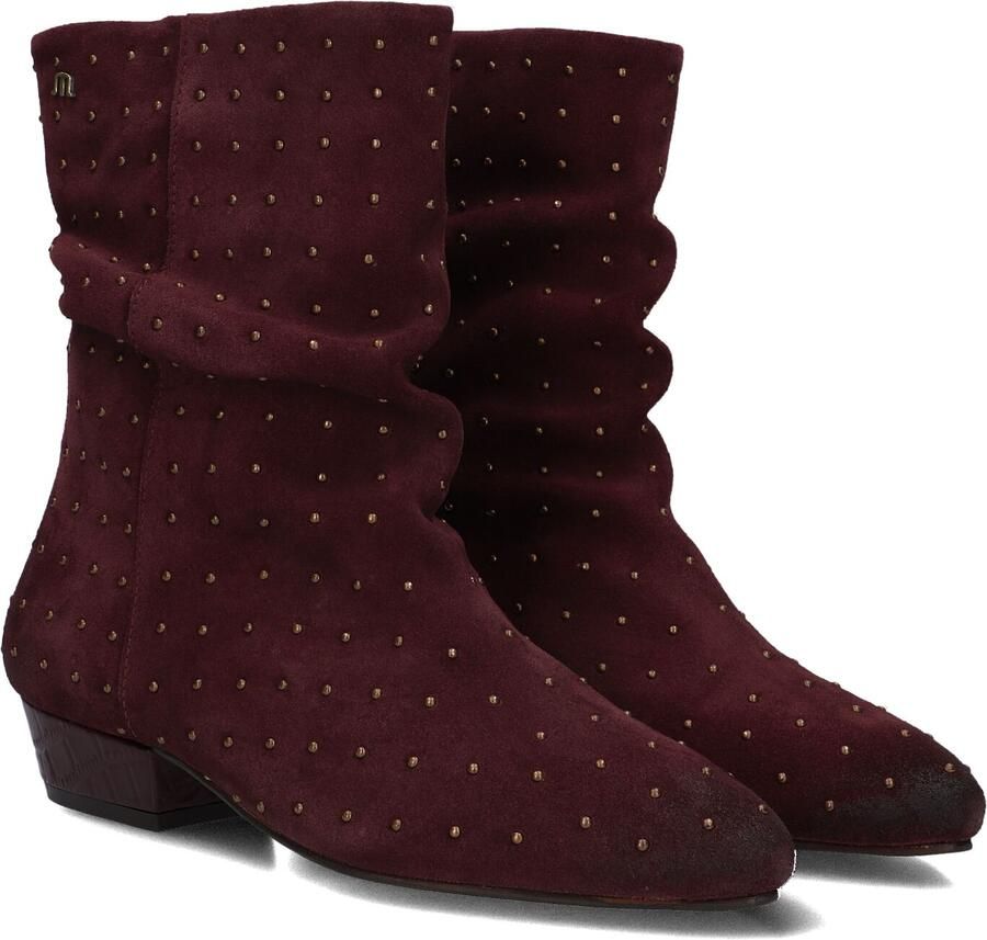 Maruti Dames Enkellaars Amina Studs Burgundy Bordeaux