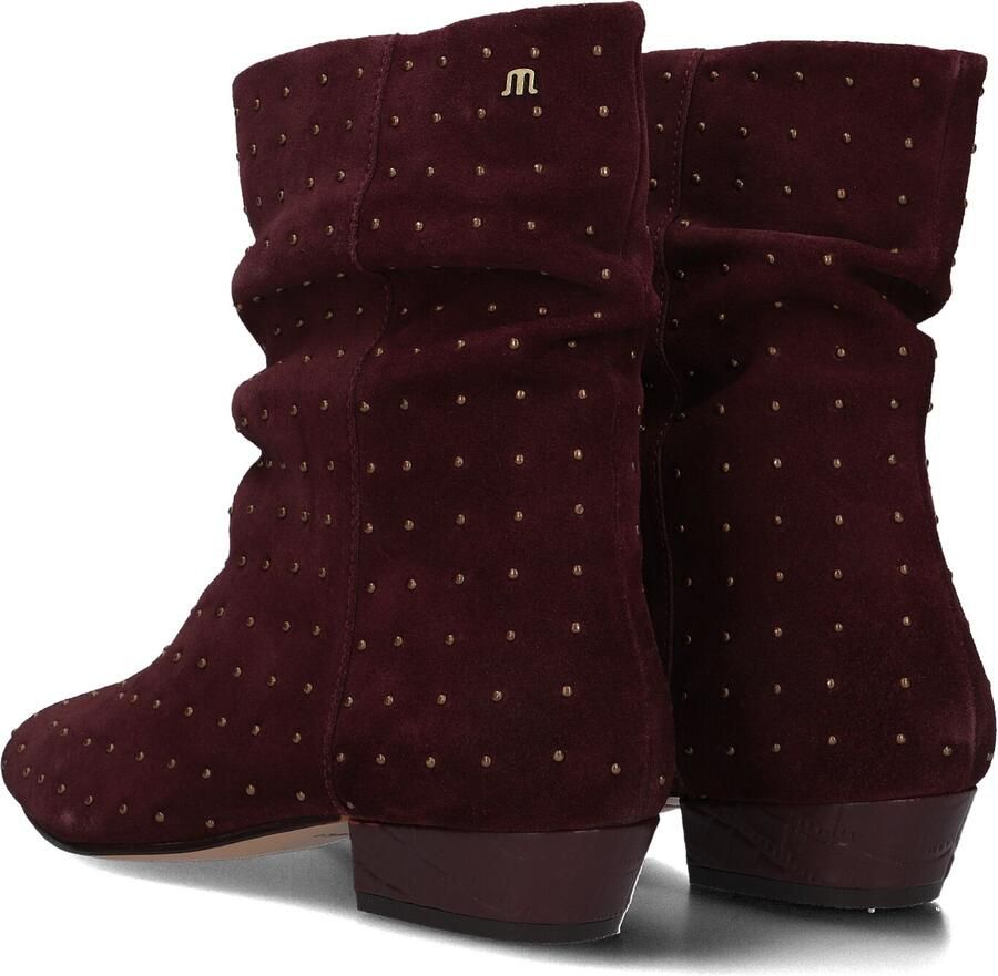 Maruti Dames Enkellaars Amina Studs Burgundy Bordeaux - Foto 3