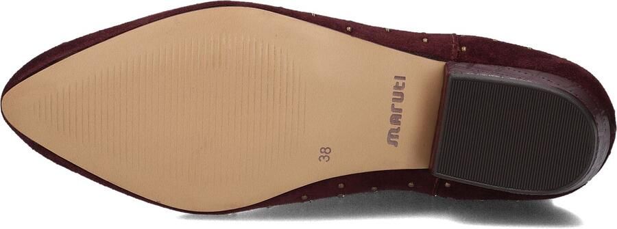 Maruti Dames Enkellaars Amina Studs Burgundy Bordeaux - Foto 5