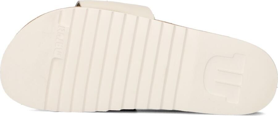Maruti Witte Leren Slipper met Kettingdetail Beige Dames - Foto 3
