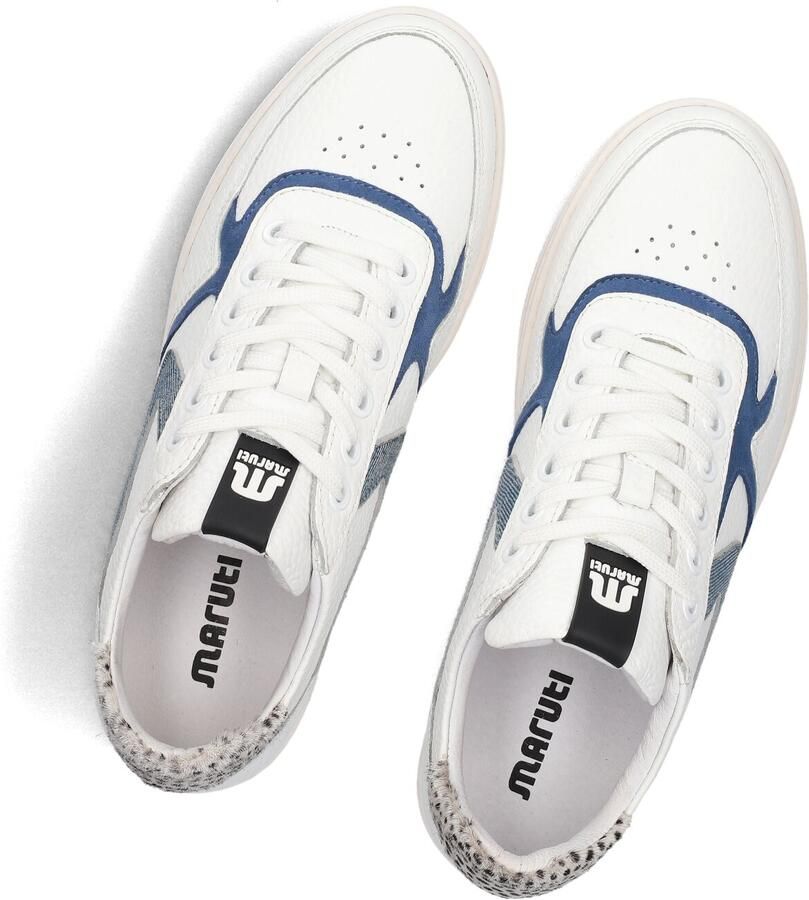 Maruti Witte lage sneakers met ponyhaar en suède - Foto 3