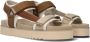 Maruti Beau Textile Dames Sandalen Bruin - Thumbnail 1