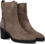 Maruti Vanity Suede Taupe Beige Suede Enkellaars met hak Dames - Thumbnail 1