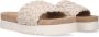 Maruti Beige Gevlochten Leren Slipper Billy - Thumbnail 1