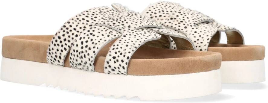 Maruti Bodil Slippers Pixel Wit Pixel Offwhite Black