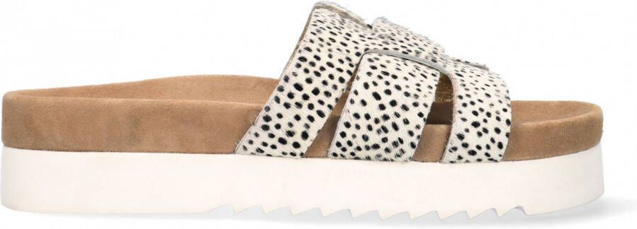 Maruti Bodil Slippers Pixel Wit Pixel Offwhite Black