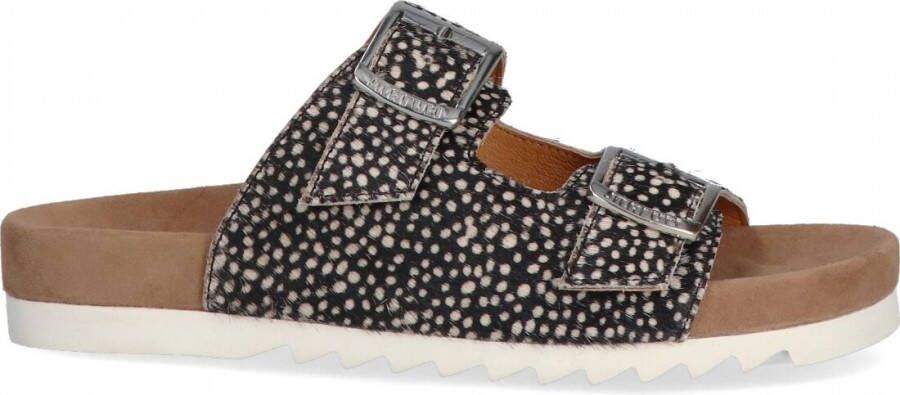 Maruti Beige Pixel Print Sliders Bellona Multicolor Dames - Foto 2