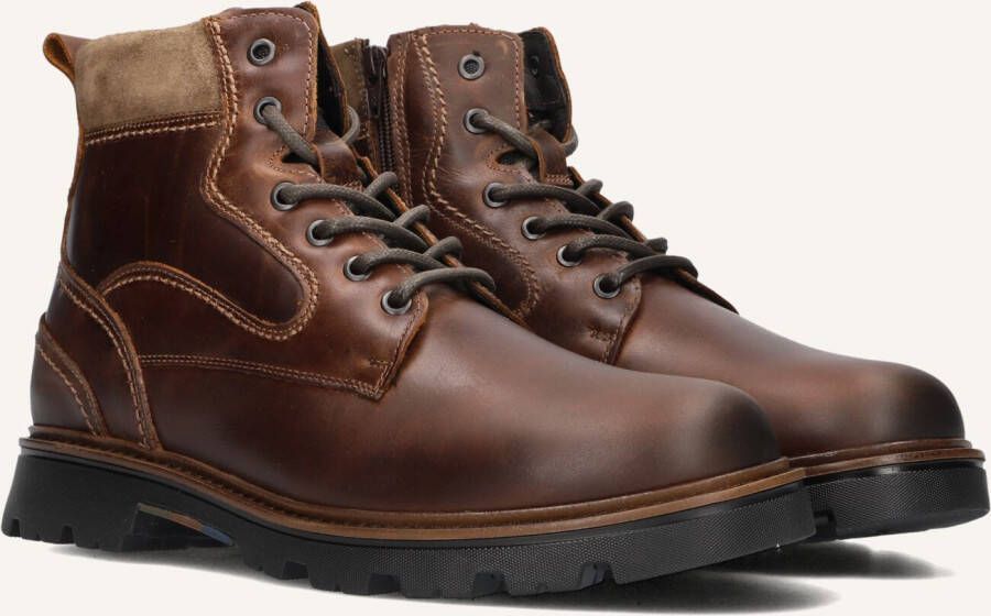 MAZZELTOV Veterboots Heren 550004 Maat: 40 Materiaal: Leer Kleur: Bruin