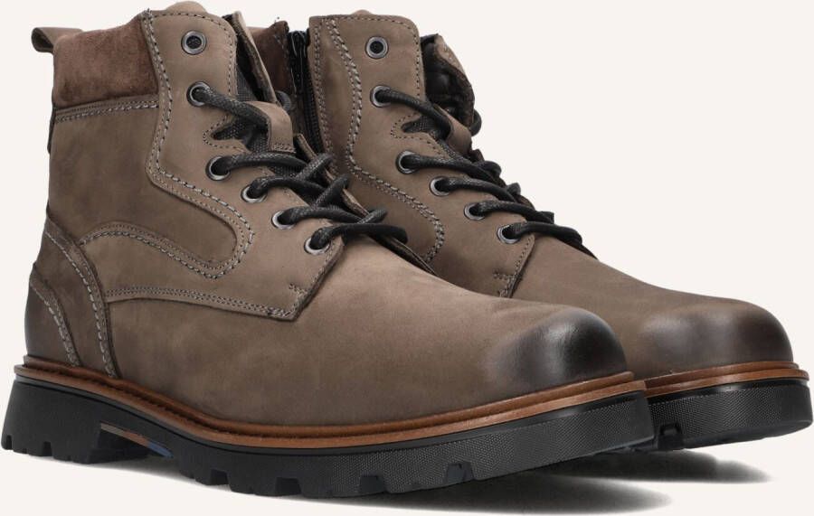 MAZZELTOV Veterboots Heren 550004 Maat: 46 Materiaal: Leer Kleur: Taupe