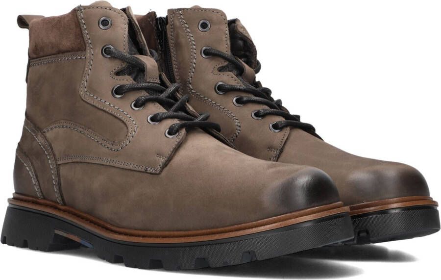 MAZZELTOV Veterboots Heren 550004 Maat: 46 Materiaal: Leer Kleur: Taupe