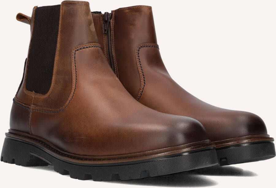 MAZZELTOV Chelsea Boots Heren 550006 Maat: 42 Materiaal: Leer Kleur: Bruin