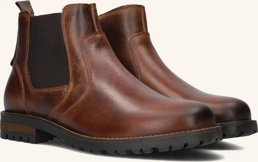 MAZZELTOV Chelsea Boots Heren 550030 Maat: 40 Materiaal: Leer Kleur: Cognac