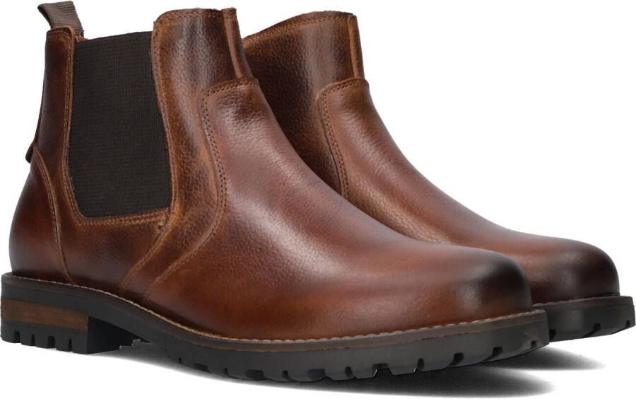 MAZZELTOV Chelsea Boots Heren 550030 Maat: 40 Materiaal: Leer Kleur: Cognac