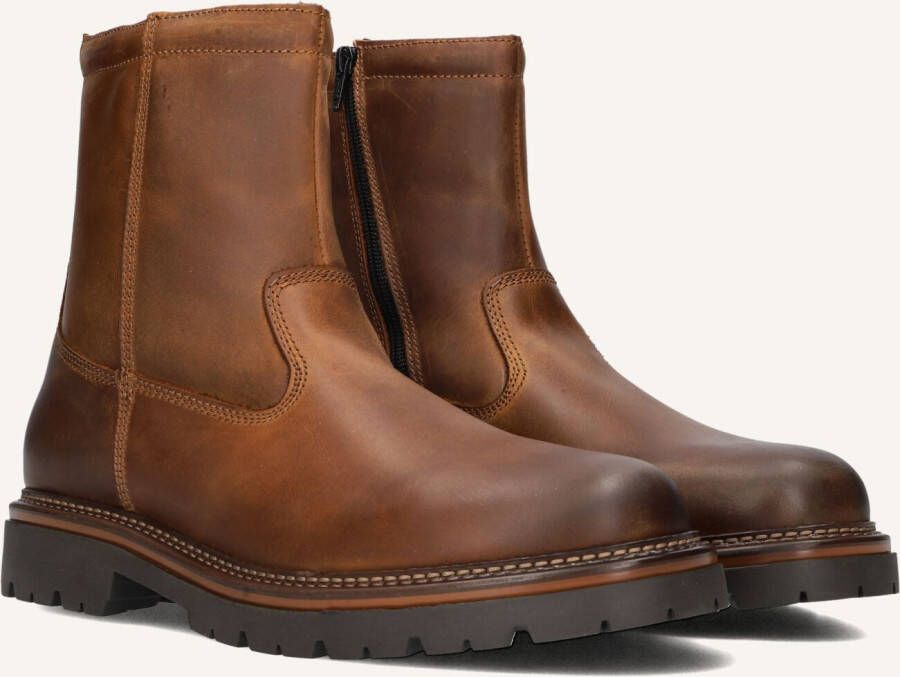 MAZZELTOV Enkelboots Heren 780084 Maat: 41 Materiaal: Leer Kleur: Cognac