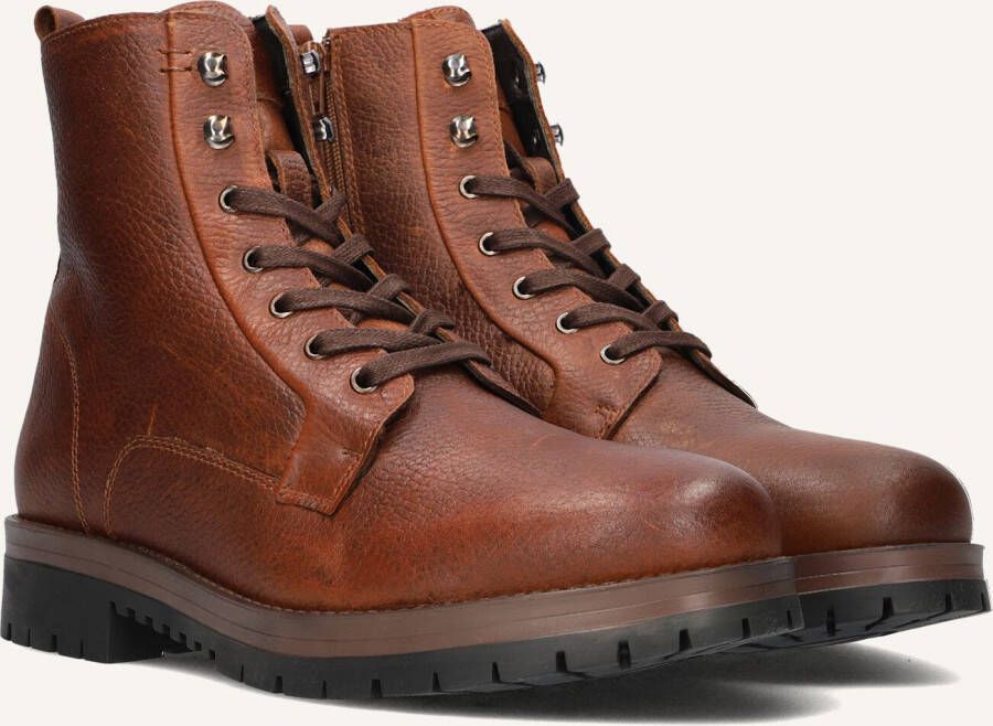 Mazzeltov Mario Enkelboots Enkellaarsjes Heren Cognac