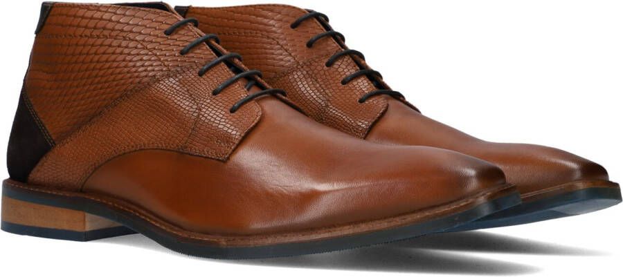 Mazzeltov 3976 Nette schoenen Veterschoenen Heren Cognac