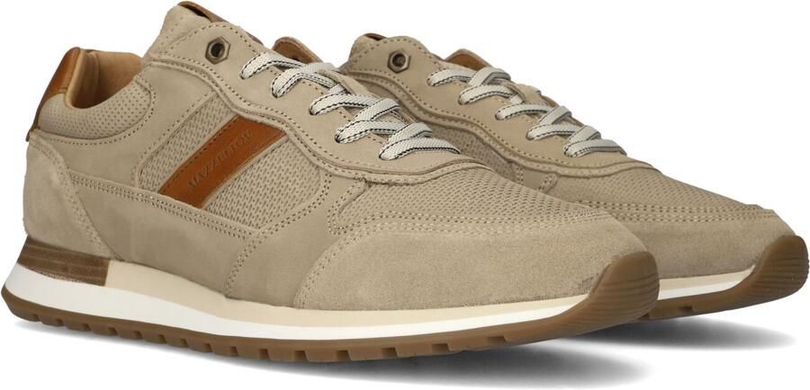 Mazzeltov Heren Lage sneakers Madrid Beige Textiel