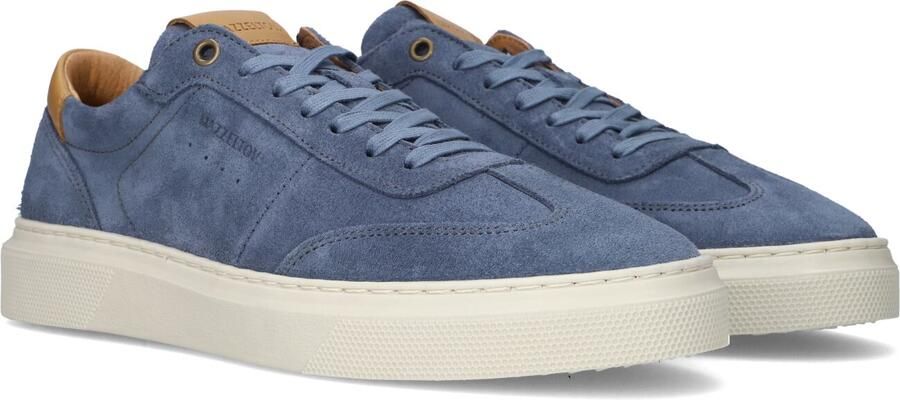 Mazzeltov Heren Lage sneakers Dublin Blauw Suède