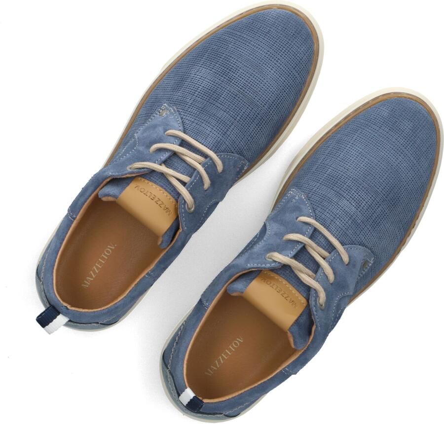 Mazzeltov Heren Lage sneakers Rome Blauw Suède - Foto 3