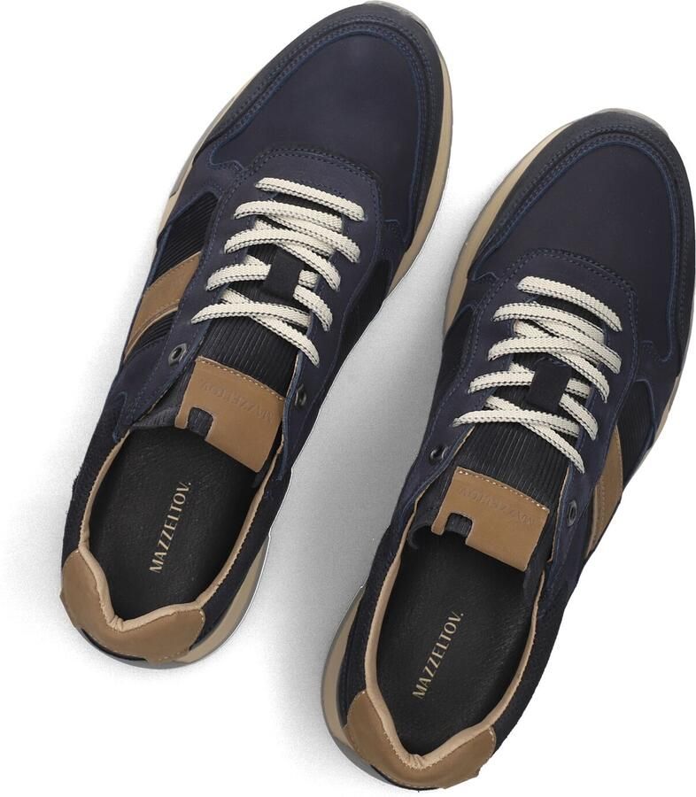Mazzeltov Zagreb Sneakers Heren Leren Sneaker Blauw - Foto 4