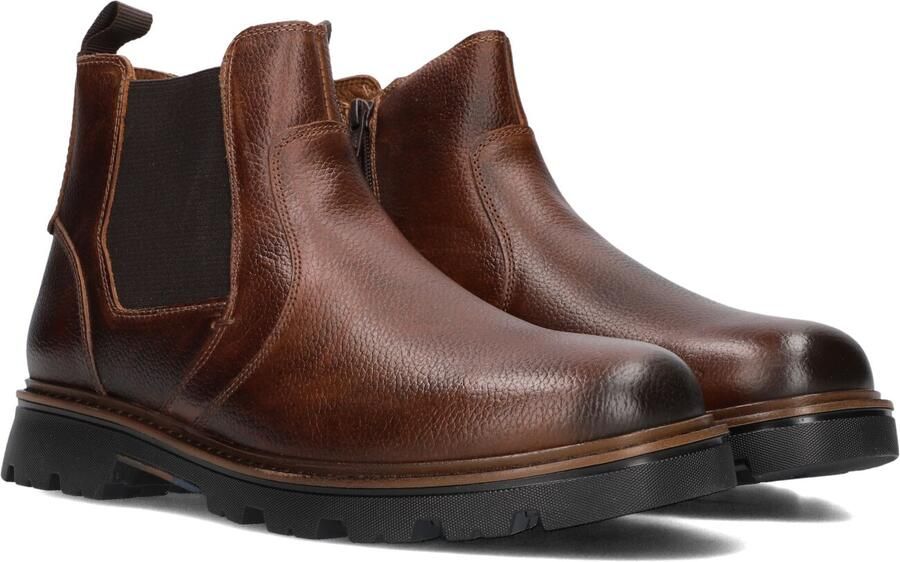 MAZZELTOV Chelsea Boots Heren 550030 Maat: 40 Materiaal: Leer Kleur: Cognac