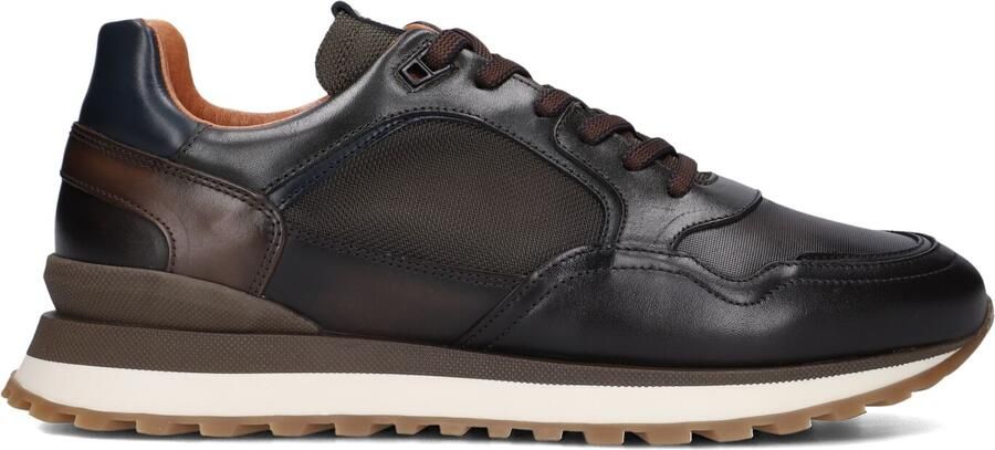 Mazzeltov 13835 Sneakers Heren Leren Sneaker Bruin
