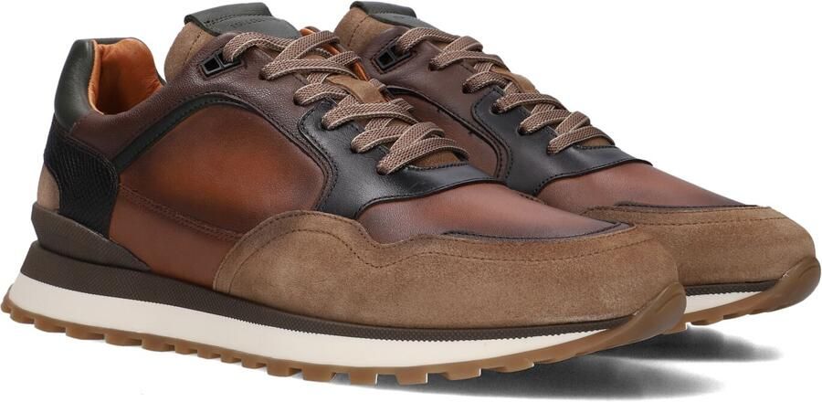 Mazzeltov 13835 Sneakers Heren Leren Sneaker Cognac