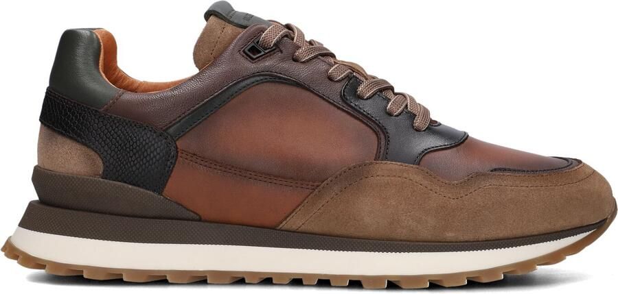 Mazzeltov 13835 Sneakers Heren Leren Sneaker Cognac