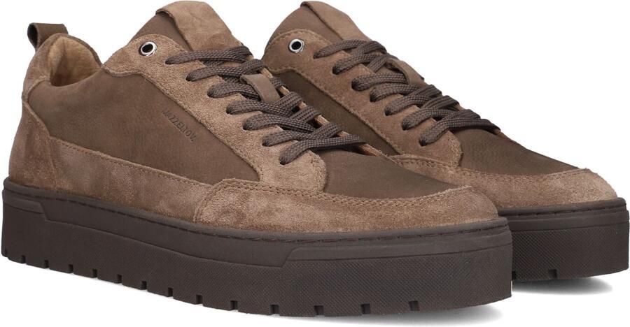 Mazzeltov Ivar-18 Sneakers Heren Leren Sneaker Bruin