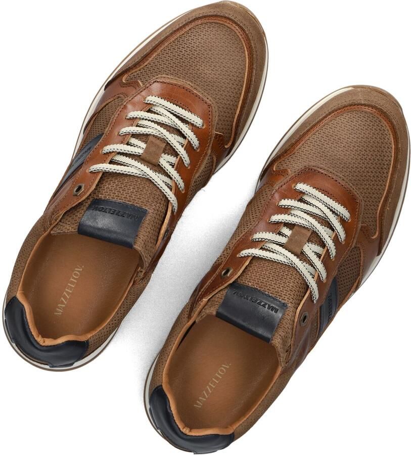 Mazzeltov Madrid Sneakers Leer Heren Bruin - Foto 4