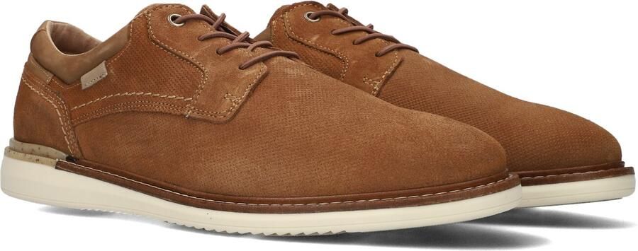 Mazzeltov Heren Lage sneakers Viena Camel Textiel