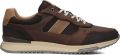 Mazzeltov Zagreb Sneakers Heren Leren Sneaker Bruin - Donkerbruin