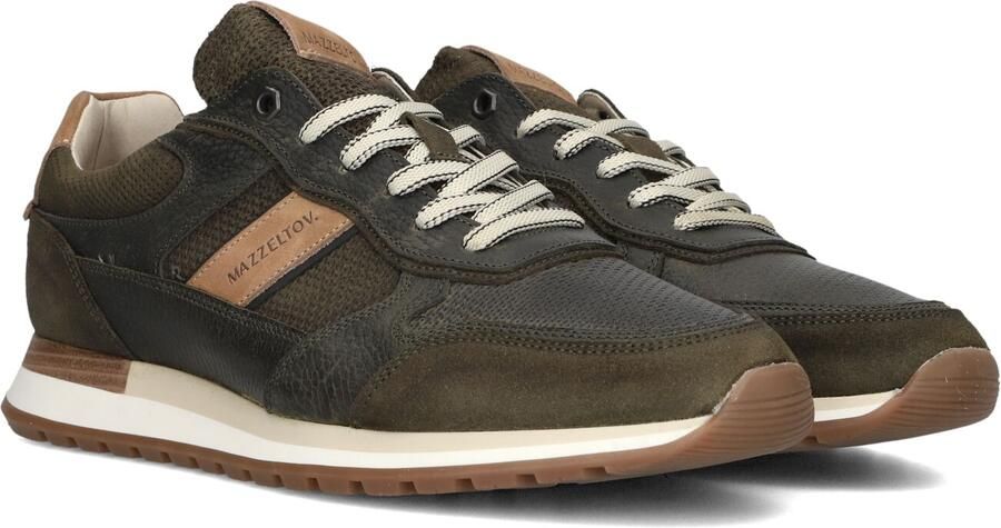 Mazzeltov Groene Nubuck Madrid Sneakers voor Heren