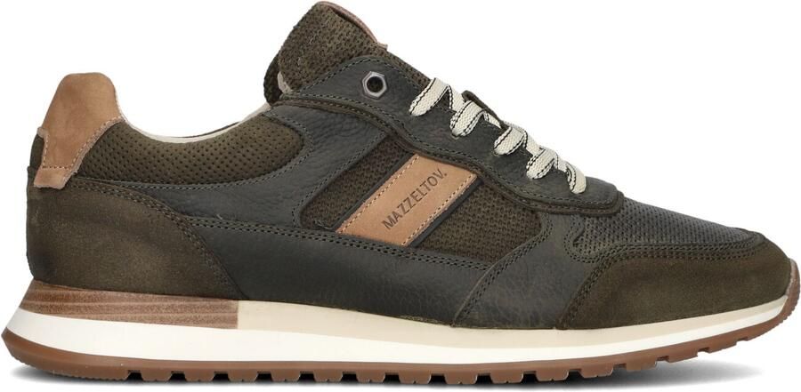 Mazzeltov Groene Nubuck Madrid Sneakers voor Heren