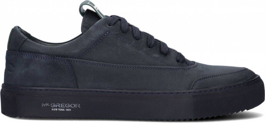 McGregor Heren Sneakers Blauw Lage Sneakers Suède Veters