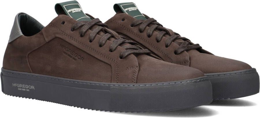 McGregor Heren Sneakers Bruin Lage Sneakers Leer Veters