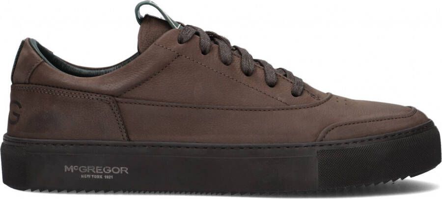 McGregor Heren Sneakers Bruin Lage Sneakers Suède Veters