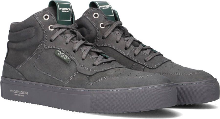 McGregor Heren Sneakers Grijs Hoge Sneakers Leer Veters