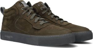 McGregor Heren Sneakers Groen Hoge Sneakers Leer Veters