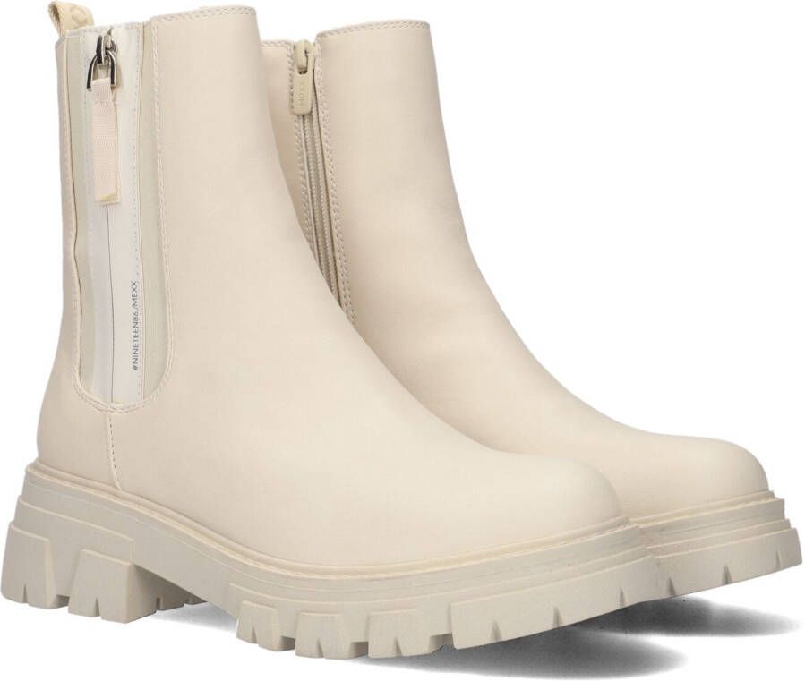 Mexx Laarzen Keira Off white Dames Boots Ritssluiting Laarzen dames