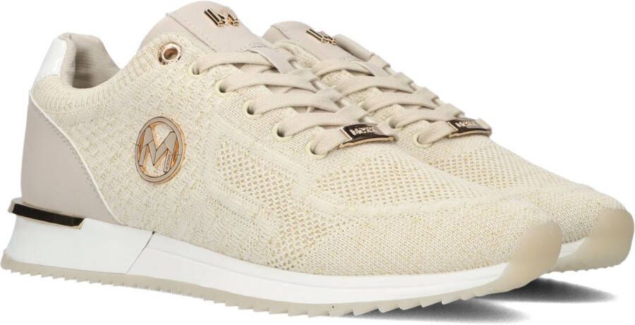 Mexx Gitte Glitter Sneakers beige Imitatieleer