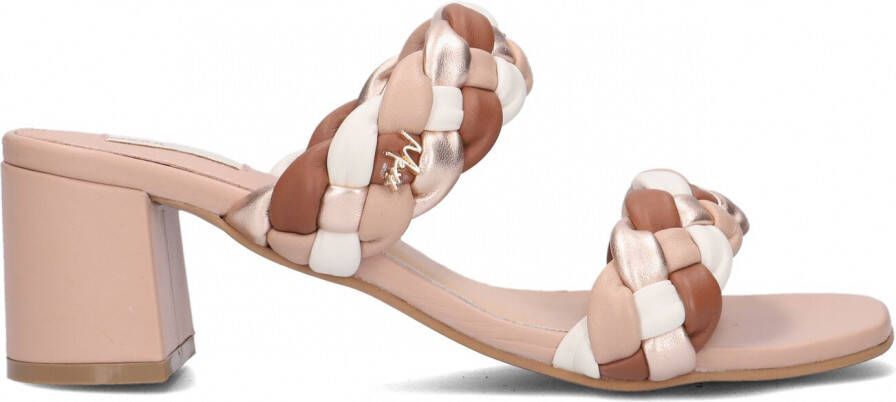 Mexx Beige Gevlochten Muiltjes Juliette Multicolor Dames