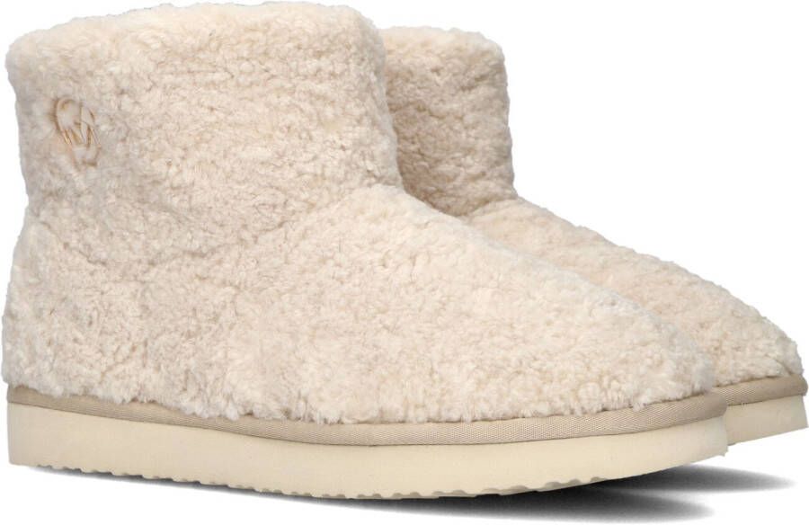 Mexx Bobby Teddy Pantoffels Sloffen Dames Beige