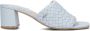 Mexx Blauwe Leren Muiltjes Jalara Blue Dames - Thumbnail 1