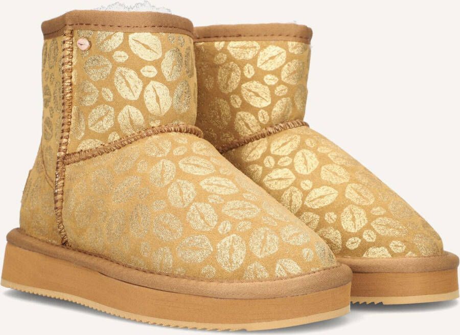 Mexx House Shoes Mid Bobby Jane Beige Goud Meisjes Kleding House Shoes