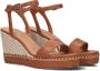 Mexx Ricky Palace Sandalen Met Sleehak Dames Cognac - Thumbnail 1