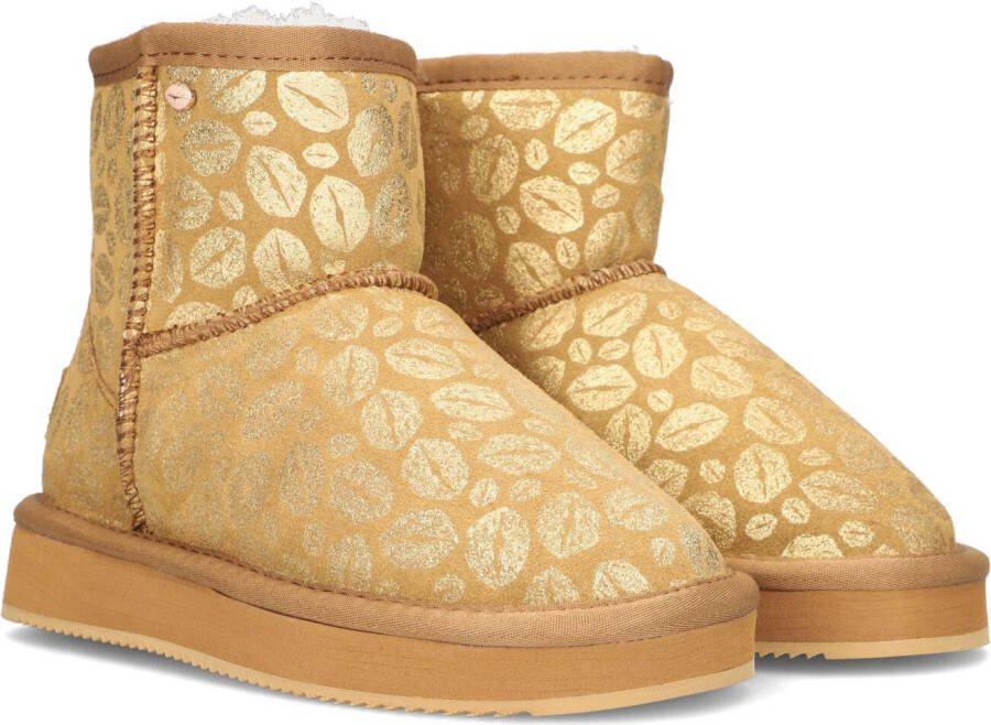 Mexx House Shoes Mid Bobby Jane Beige Goud Meisjes Kleding House Shoes